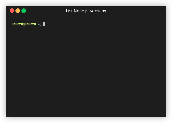 Node.jsのバージョン一覧