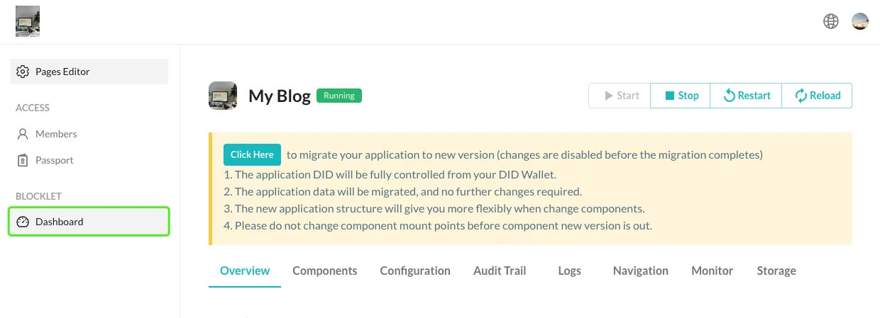 sidebar dashboard