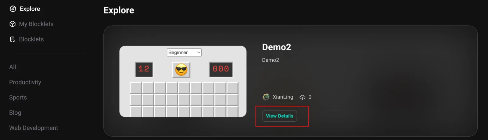 Screenshot: fix(store): incorrect style in dark mode