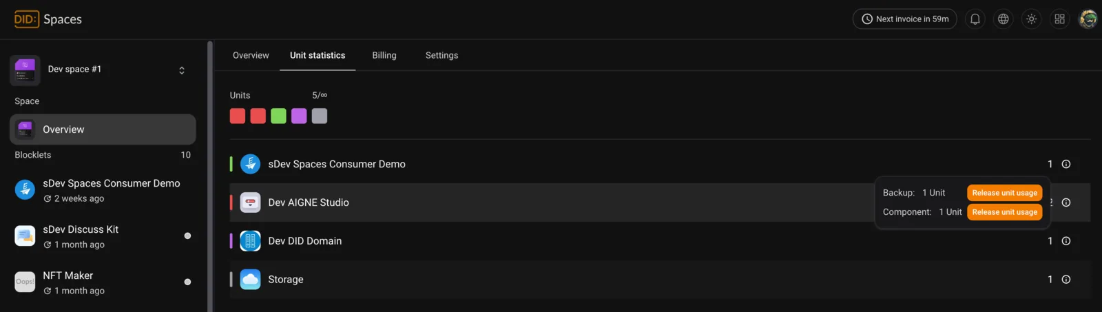 Screenshot: feat(core): support for dark color themes