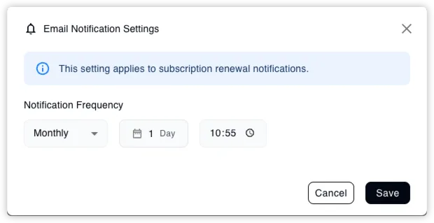 Screenshot: feat(core): support email notification aggregation