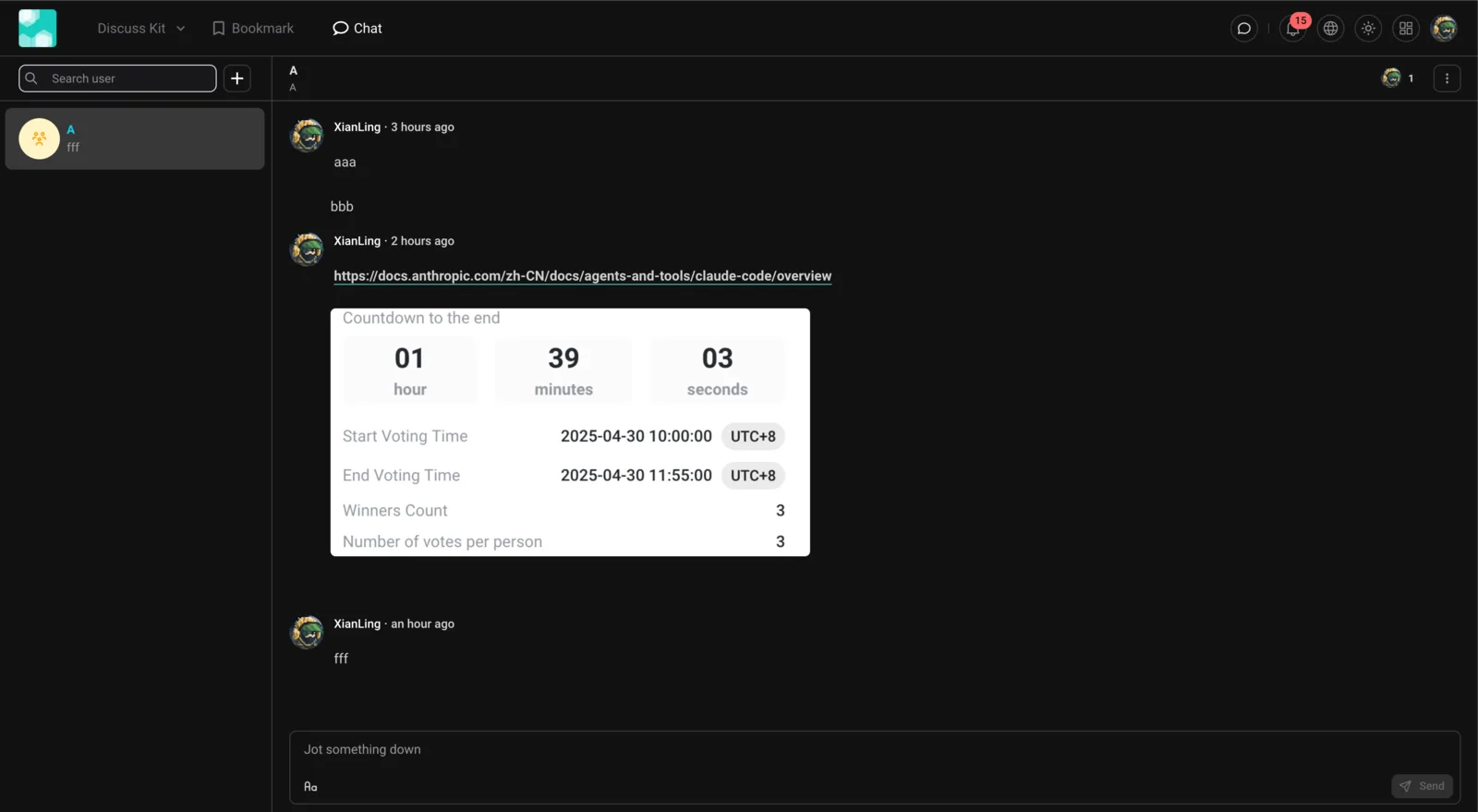 Screenshot: feat(discussions): support theming from Blocklet Service