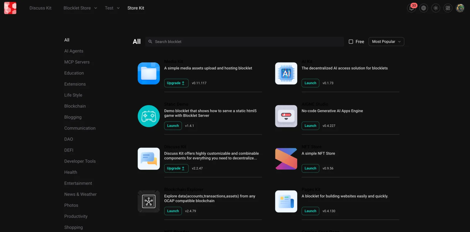 Screenshot: feat(core): support for dark color themes