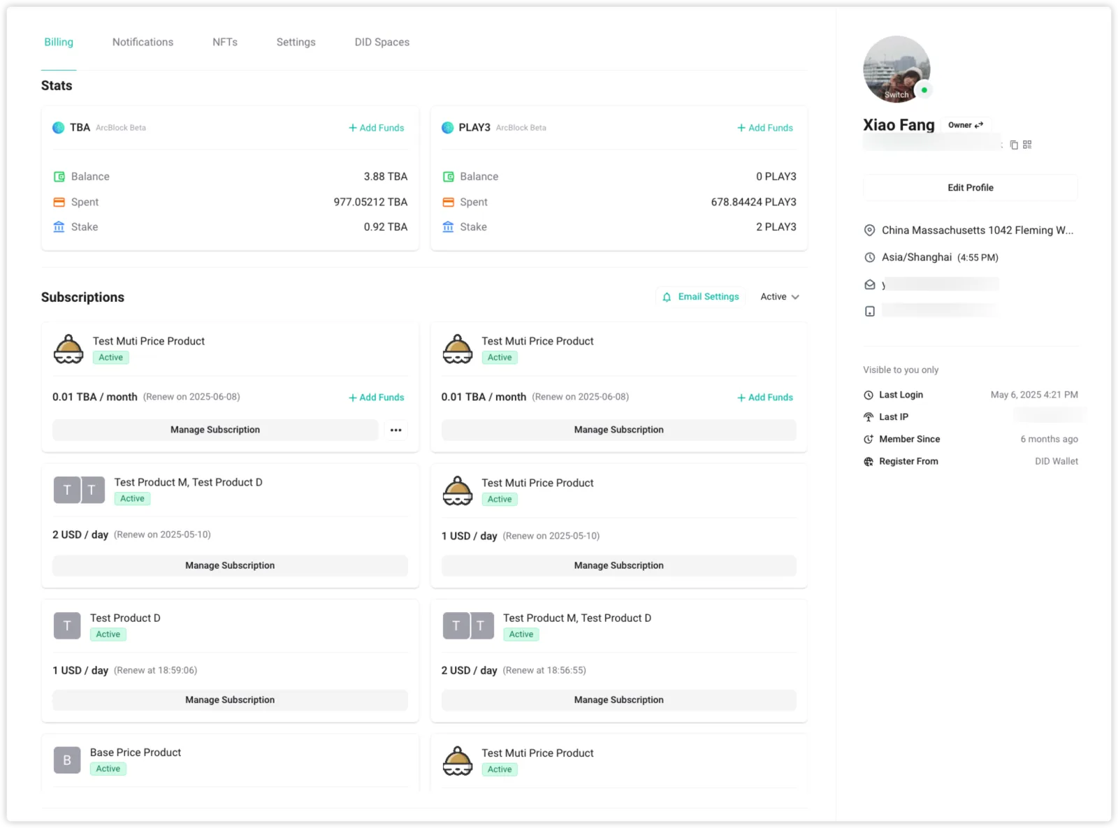 Screenshot: feat(ux): tune billing layout and streamline subscription payments