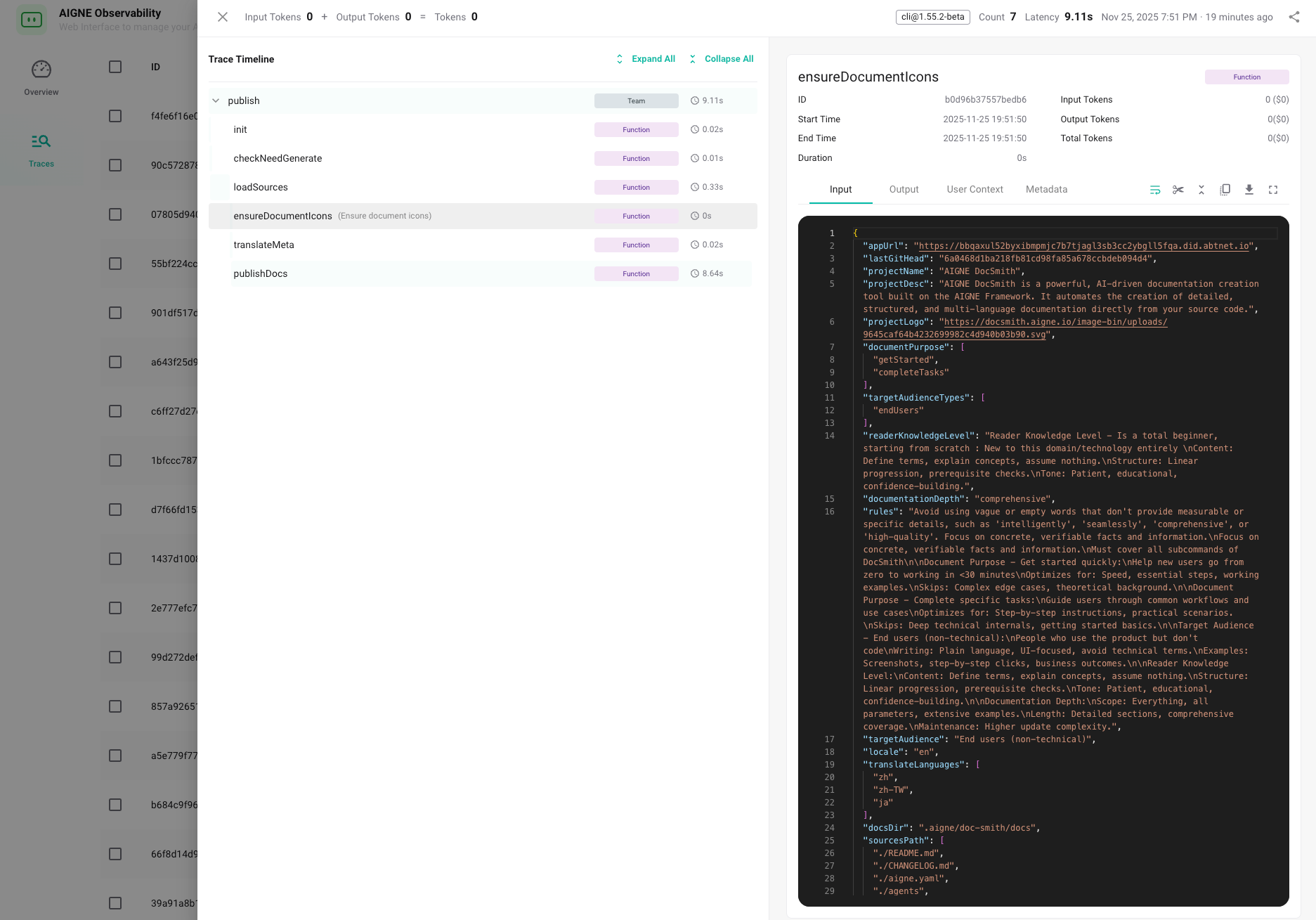 Observability Dashboard